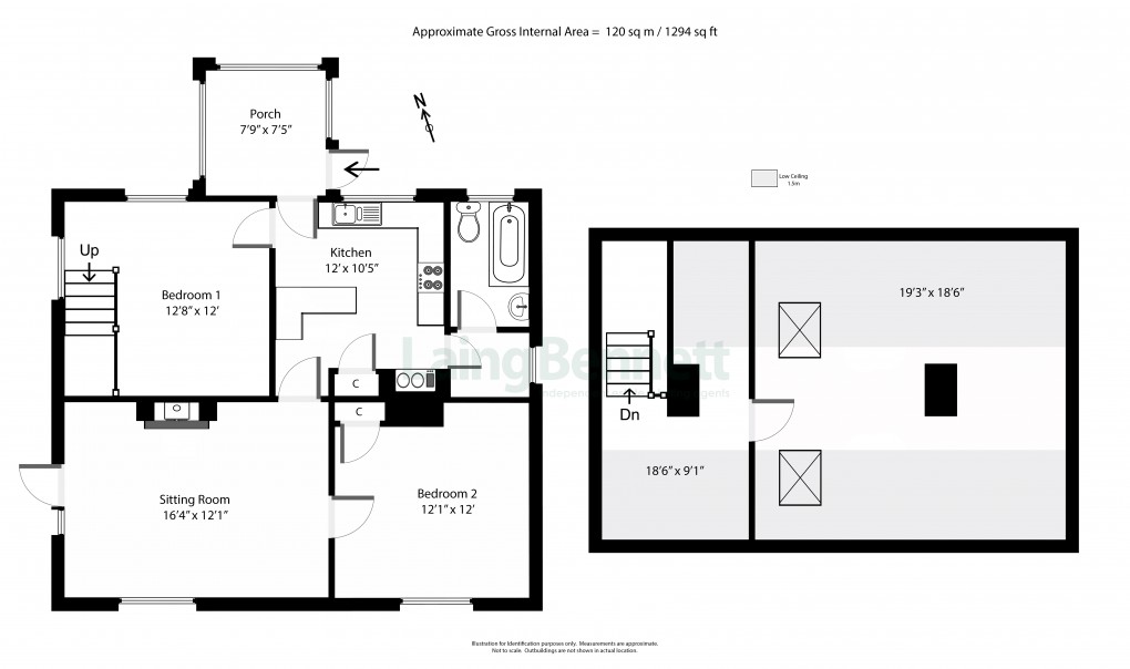 Floorplan for Rhodes Minnis, Canterbury, Kent