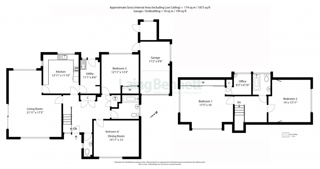 Floorplan for Stelling Minnis, Canterbury, Kent