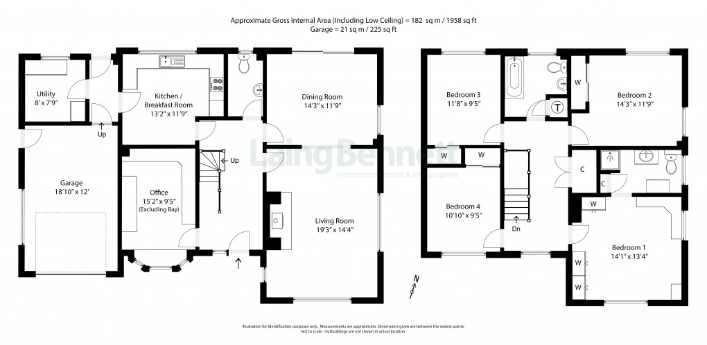 Floorplan for Rhodes Minnis, Canterbury, Kent