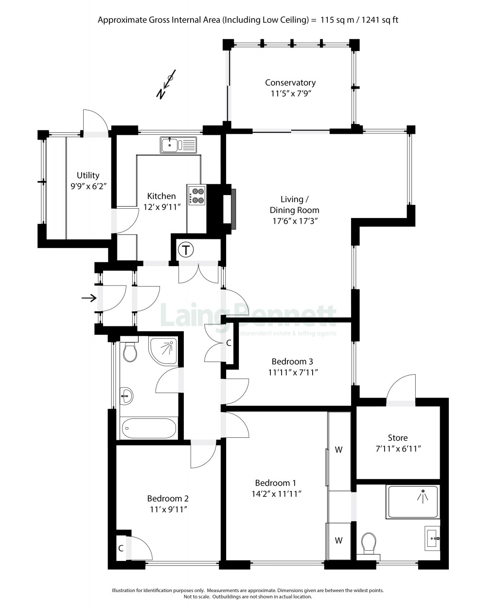 Floorplan for Lyminge, Folkestone, Kent