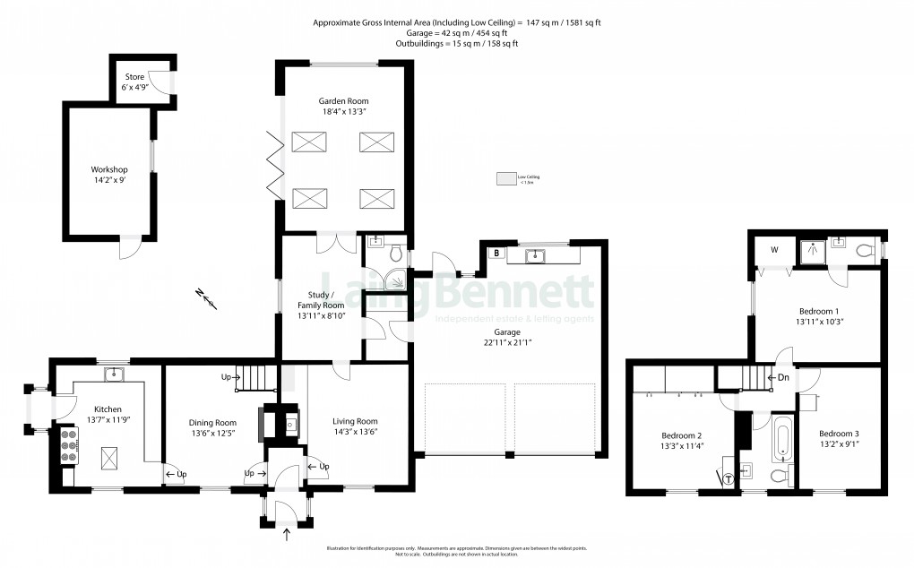 Floorplan for Swingfield, Dover, Kent