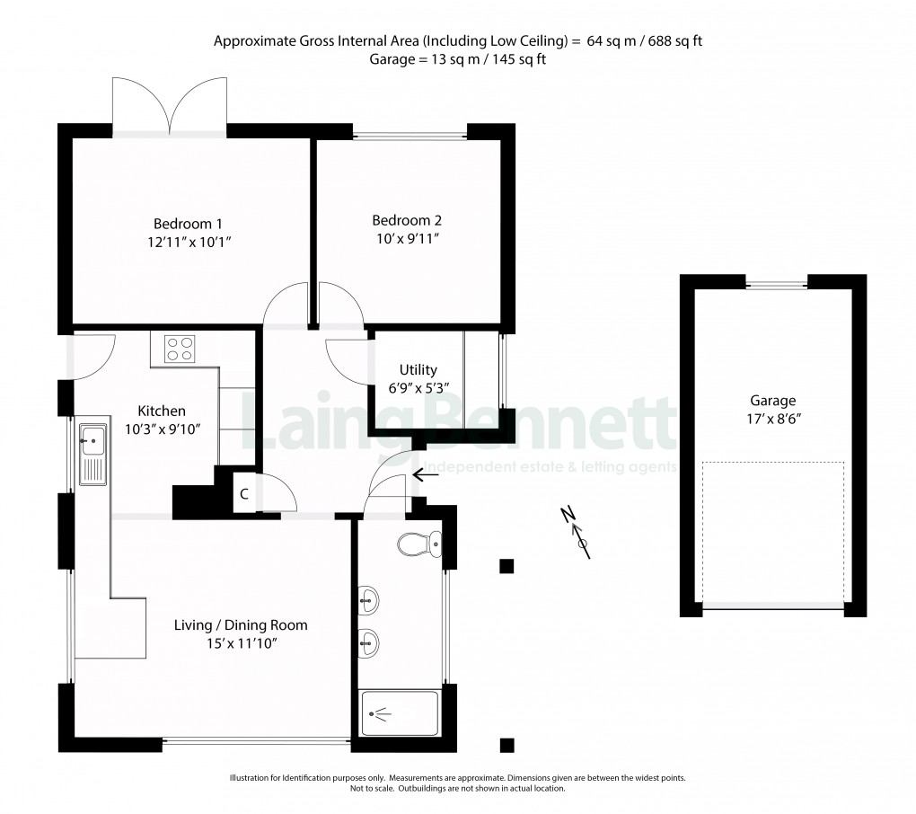 Floorplan for Etchinghill, Folkestone, Kent