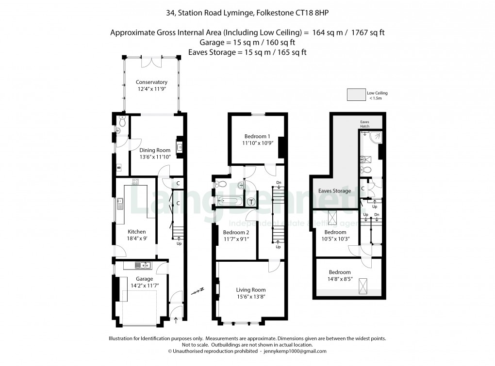 Floorplan for Lyminge, Folkestone, Kent