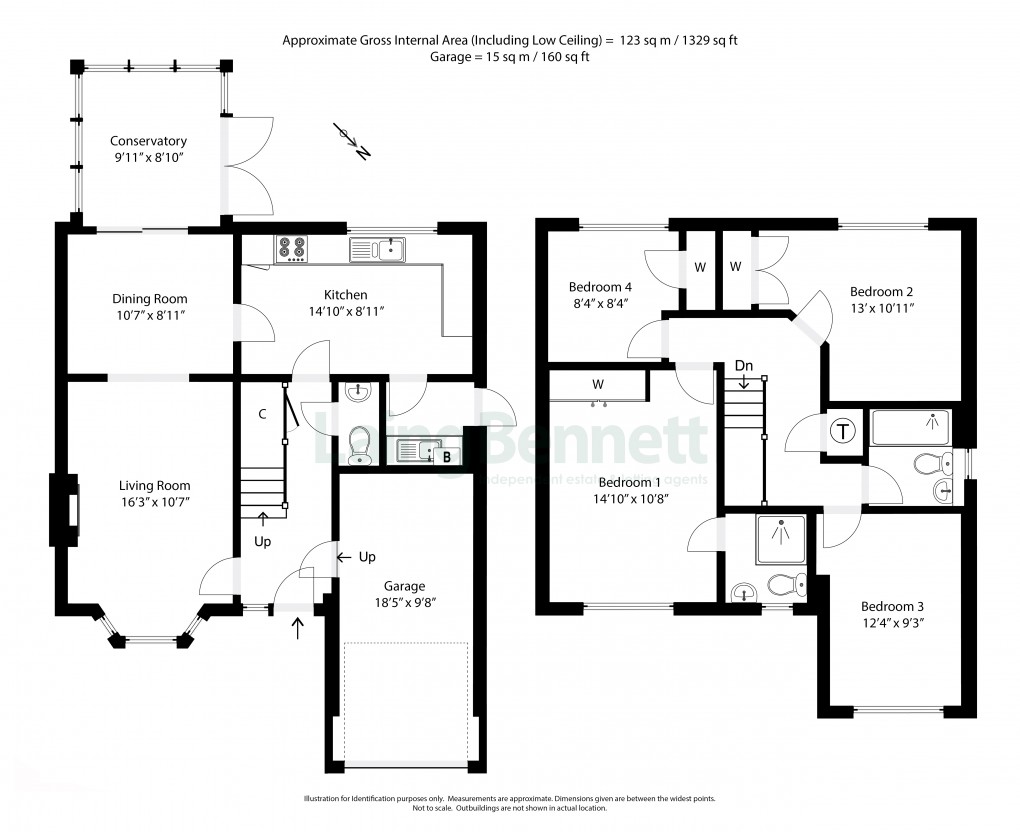 Floorplan for Etchinghill, Folkestone, Kent