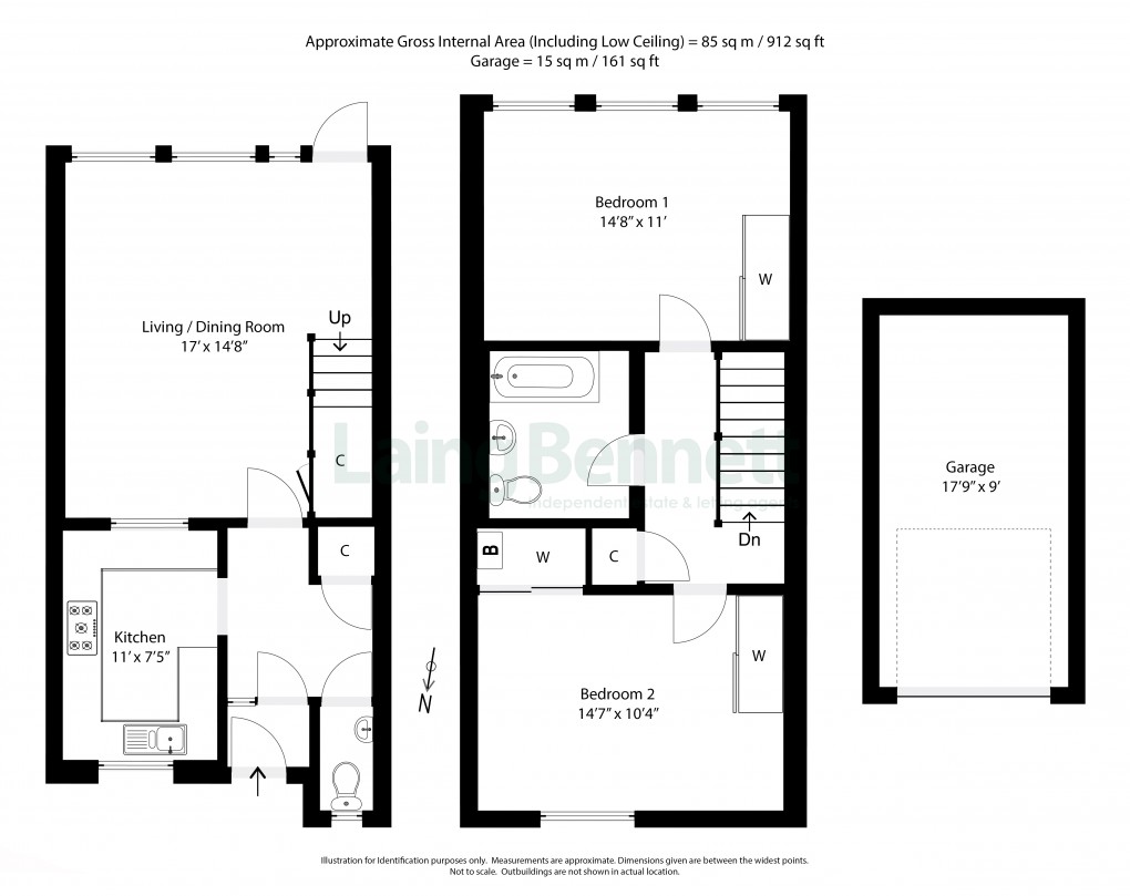 Floorplan for Hillside Street, Hythe, Kent