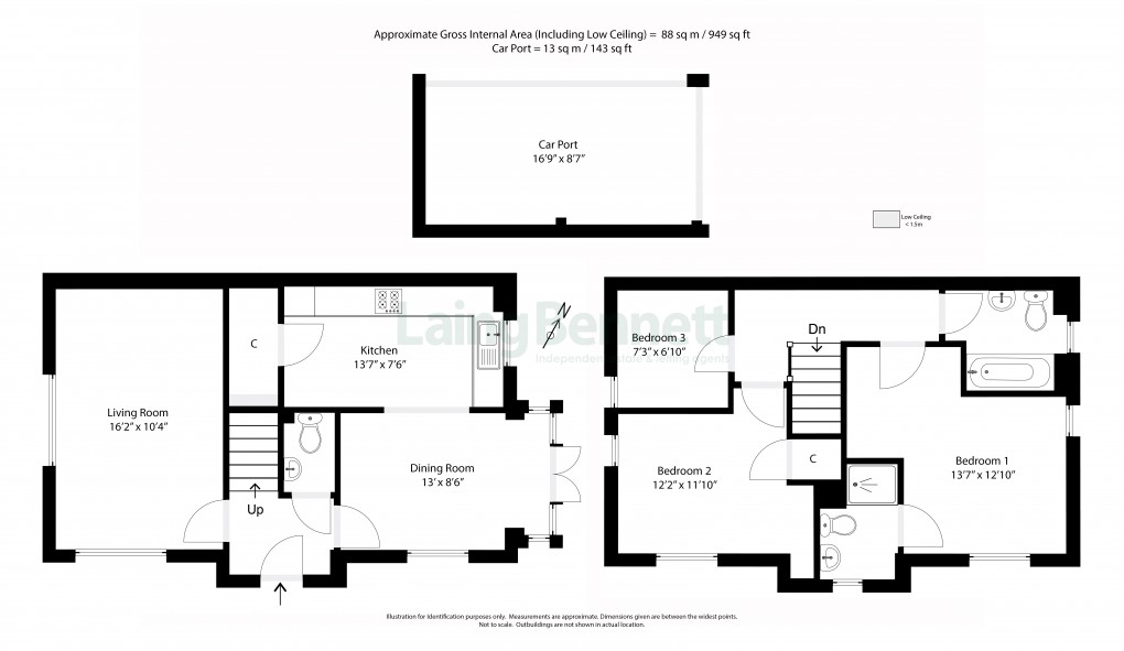 Floorplan for Woodpecker Way, Hythe, Kent