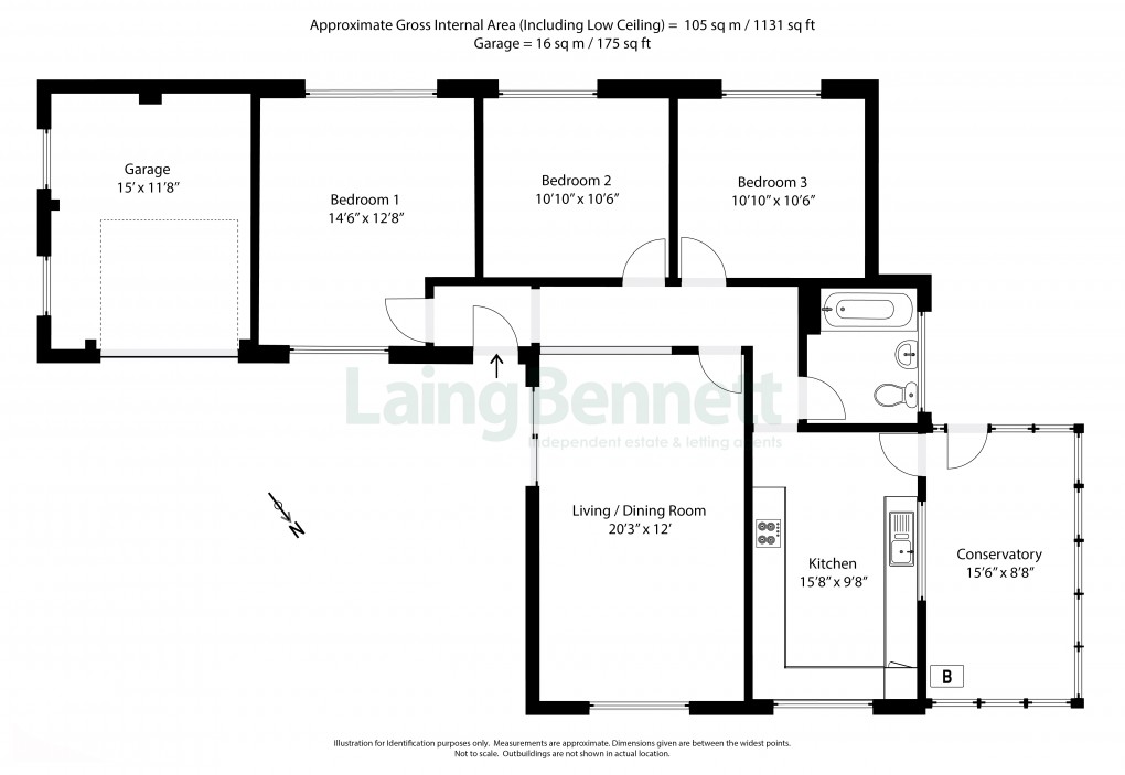 Floorplan for Wootton, Canterbury, Kent