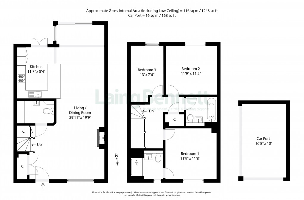 Floorplan for Rose Lane, Stelling Minnis, Canterbury, Kent