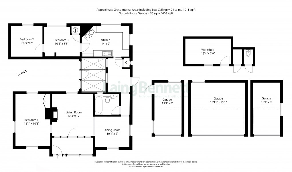 Floorplan for Denton, Canterbury, Kent