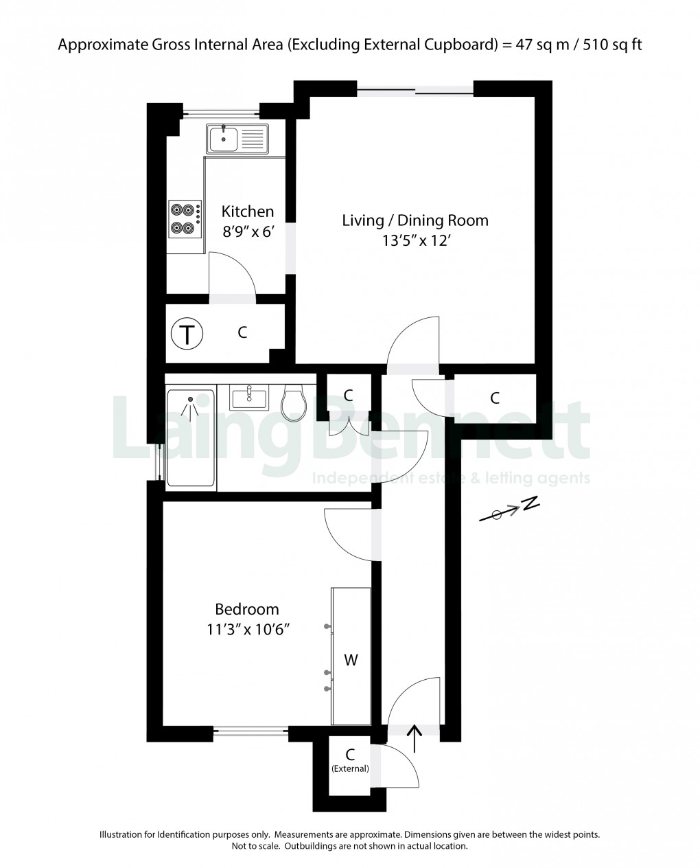 Floorplan for Elham, Canterbury, Kent