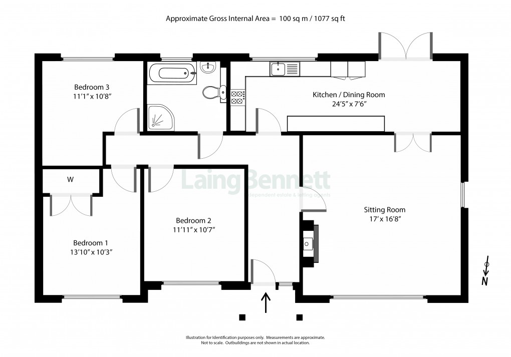 Floorplan for Lyminge, Folkestone, Kent