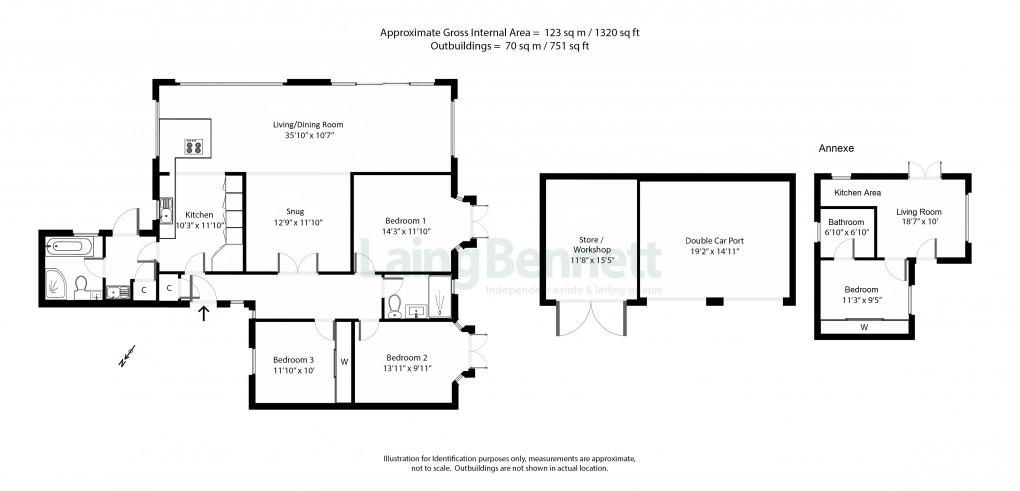 Floorplan for Lyminge, Folkestone, Kent