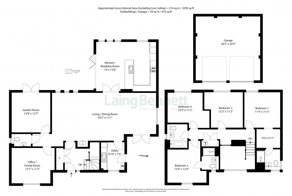 Floorplan for Rose Lane, Stelling Minnis, Canterbury