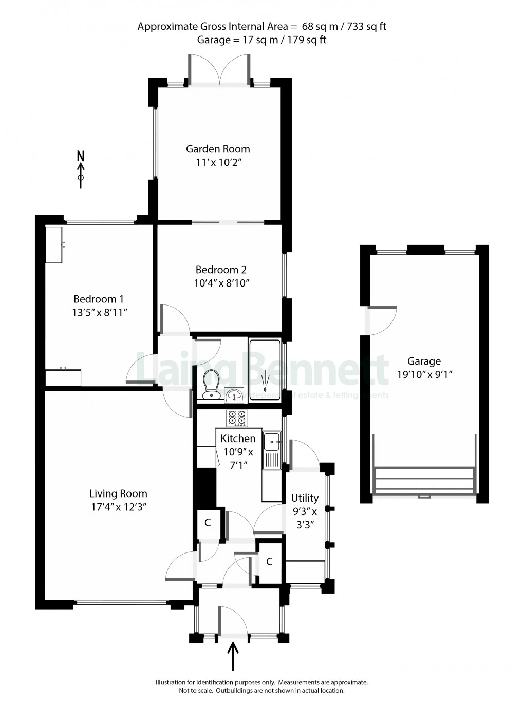 Floorplan for Lyminge, Folkestone, Kent