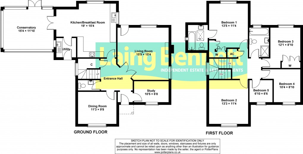 Floorplan for Etchinghill, Folkestone, Kent