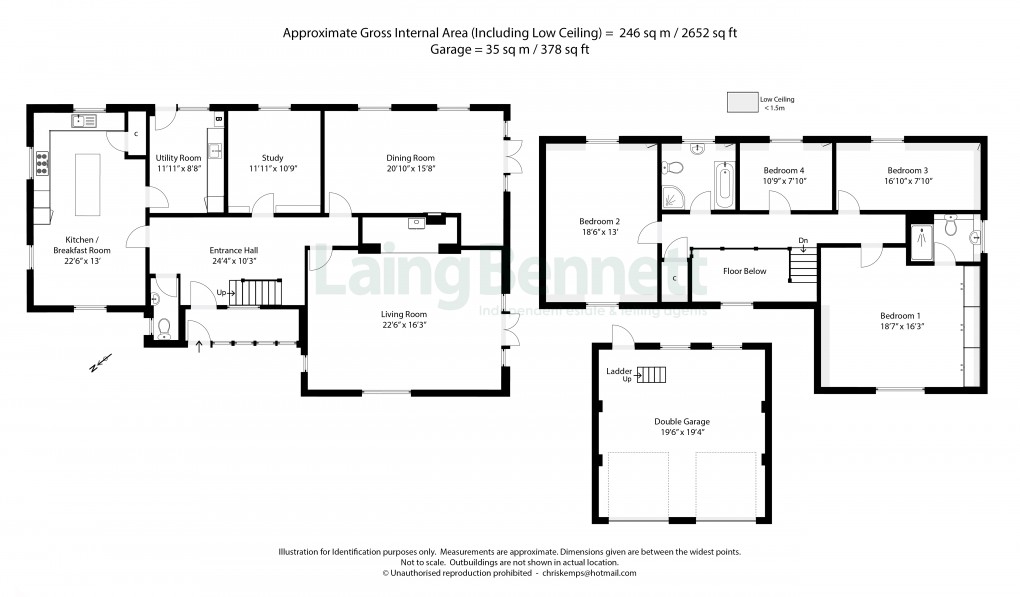 Floorplan for Lyminge, Folkestone, Kent