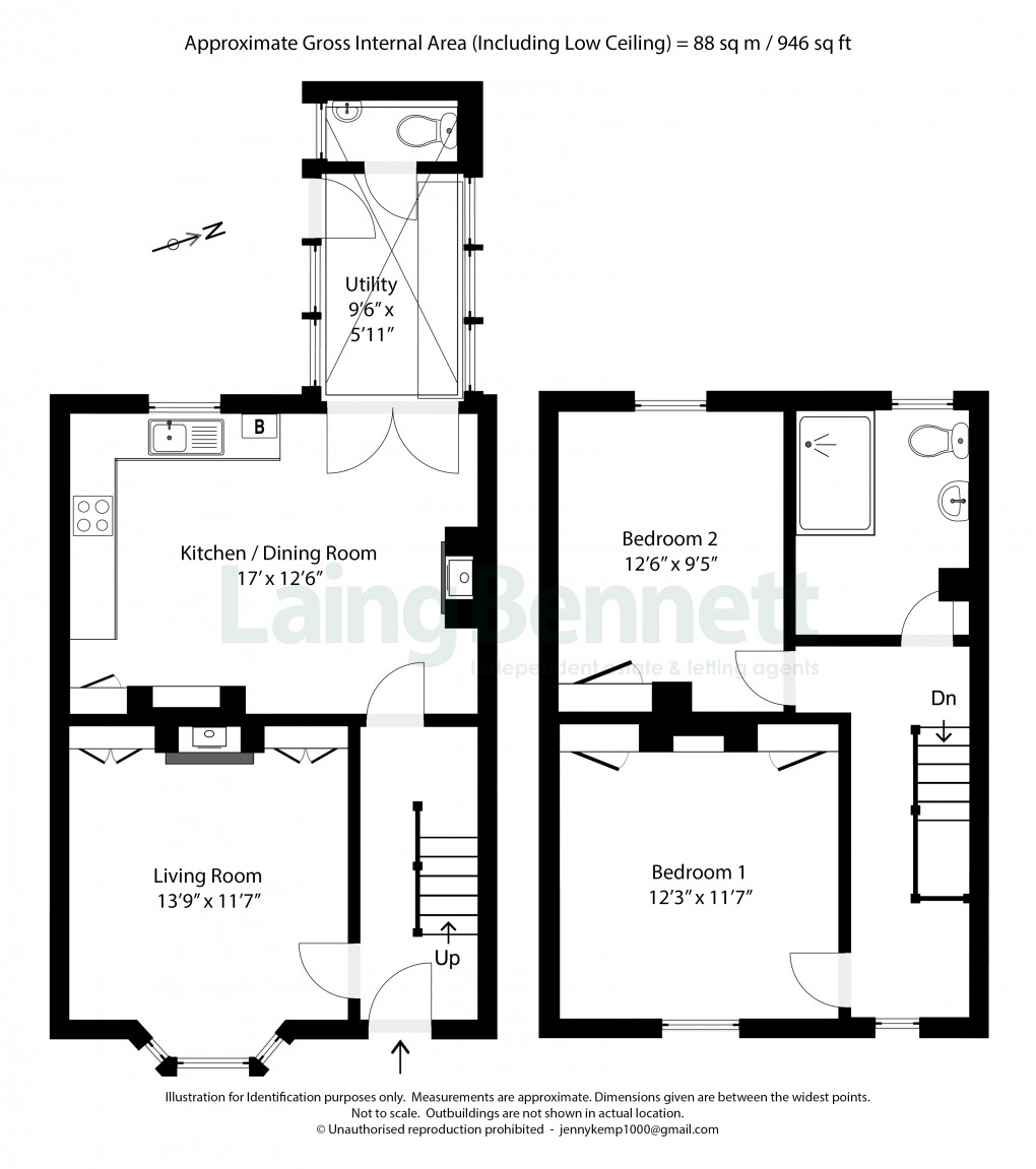 Floorplan for Vicarage Lane, Elham, Canterbury, Kent