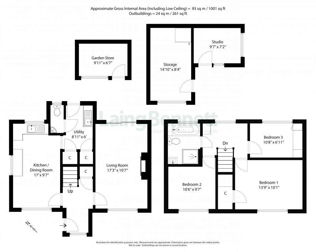 Floorplan for Etchinghill, Folkestone, Kent