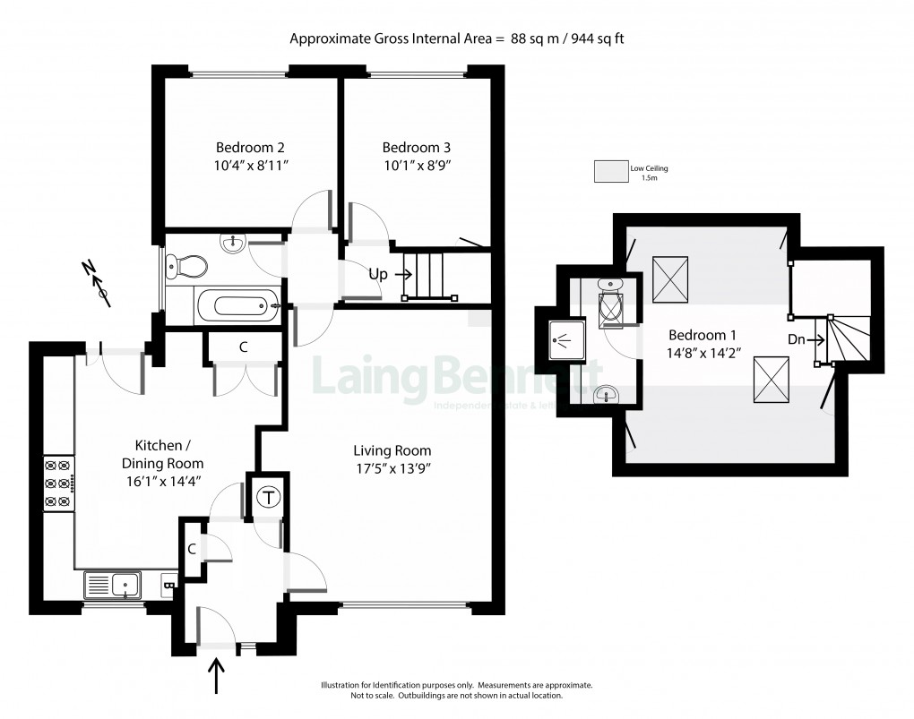 Floorplan for Lyminge, Folkestone, Kent