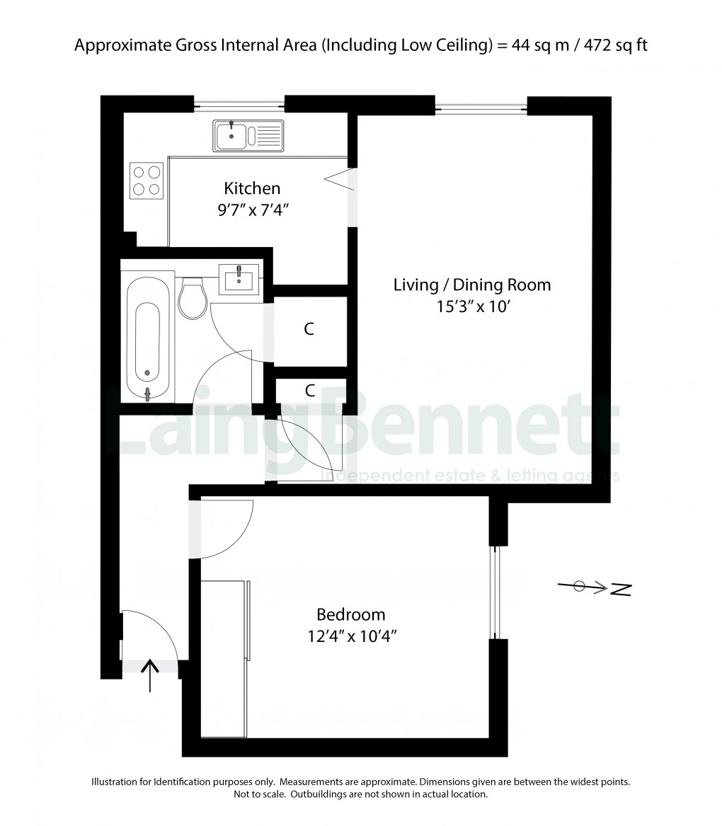 Floorplan for Sandgate, Folkestone, Kent