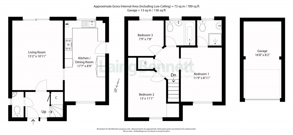 Floorplan for Lyminge, Folkestone, Kent