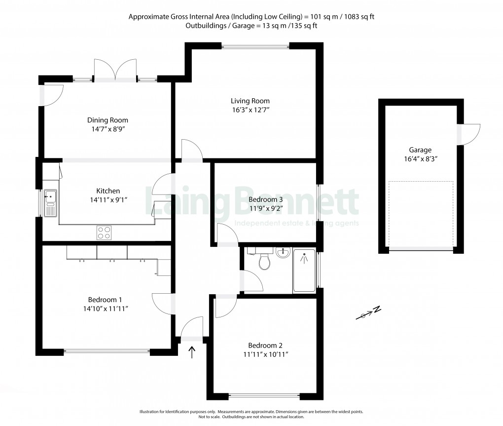 Floorplan for Elham, Canterbury, Kent