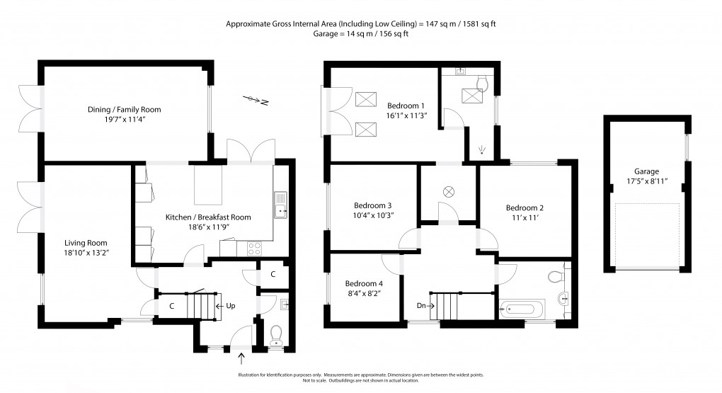 Floorplan for Lyminge, Folkestone, Kent