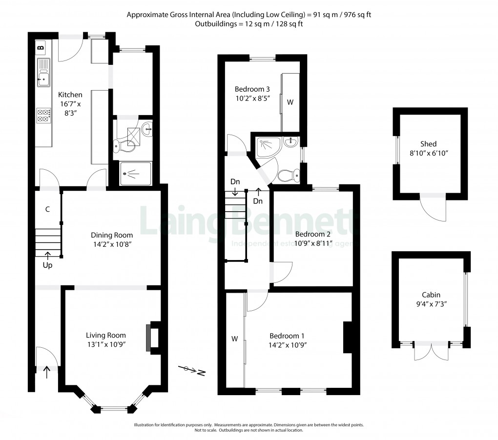 Floorplan for Frampton Road, Hythe, Kent