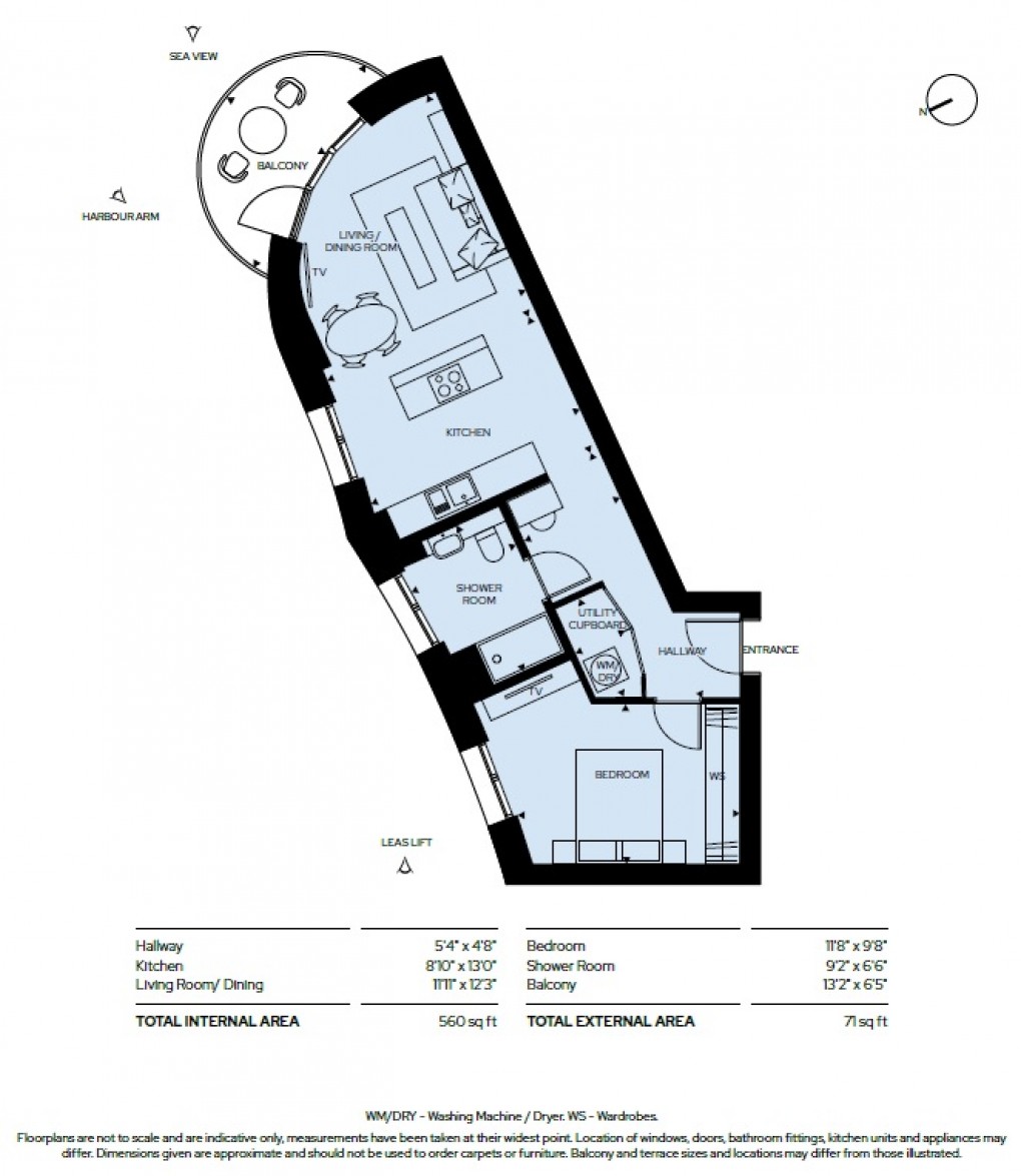 Floorplan for Shoreline Crescent, Folkestone, Kent