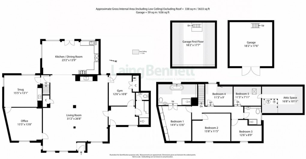 Floorplan for Rhodes Minnis, Canterbury, Kent