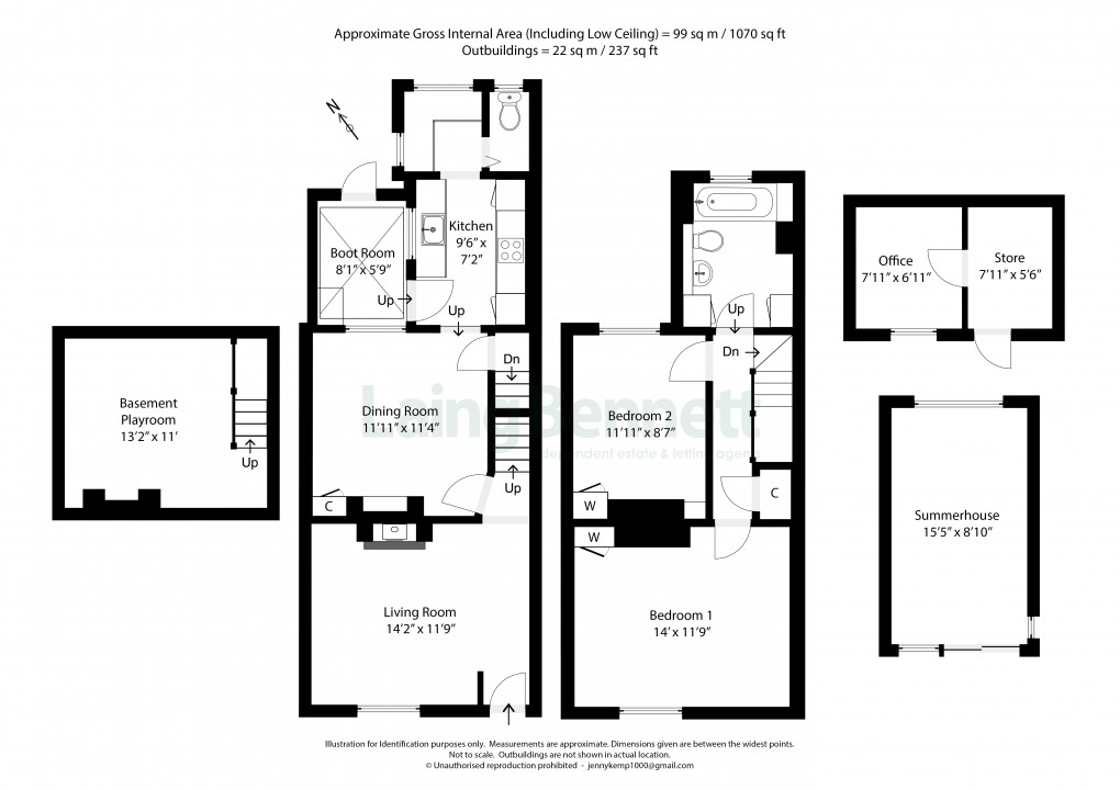 Floorplan for Littlebourne, Canterbury, Kent