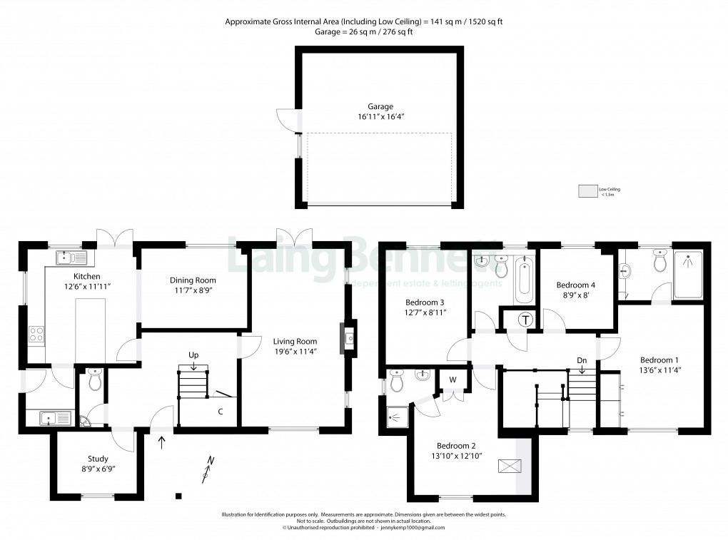 Floorplan for Waltham, Canterbury, Kent