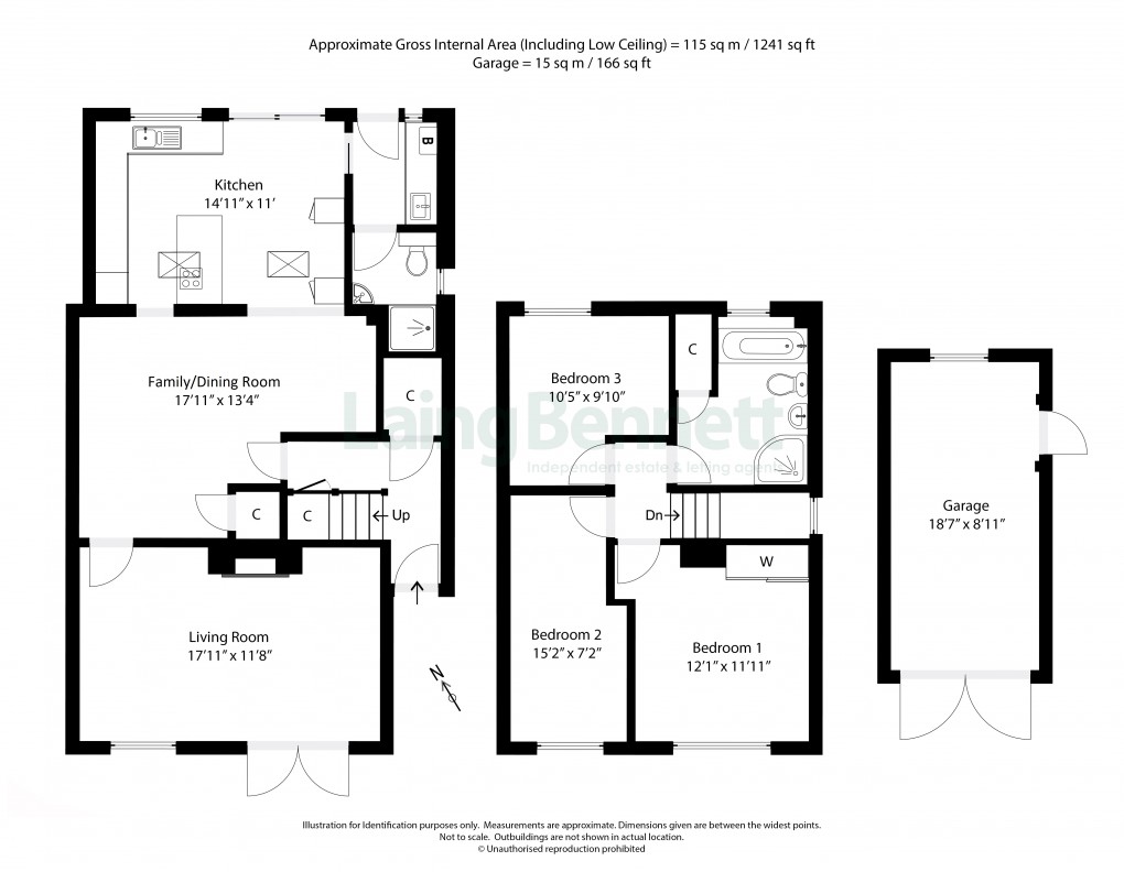 Floorplan for Etchinghill, Folkestone, Kent