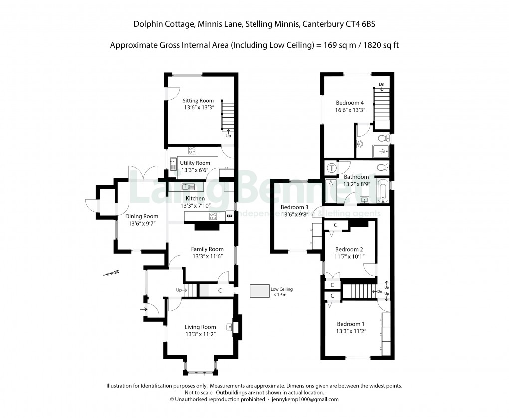 Floorplan for Stelling Minnis, Canterbury, Kent