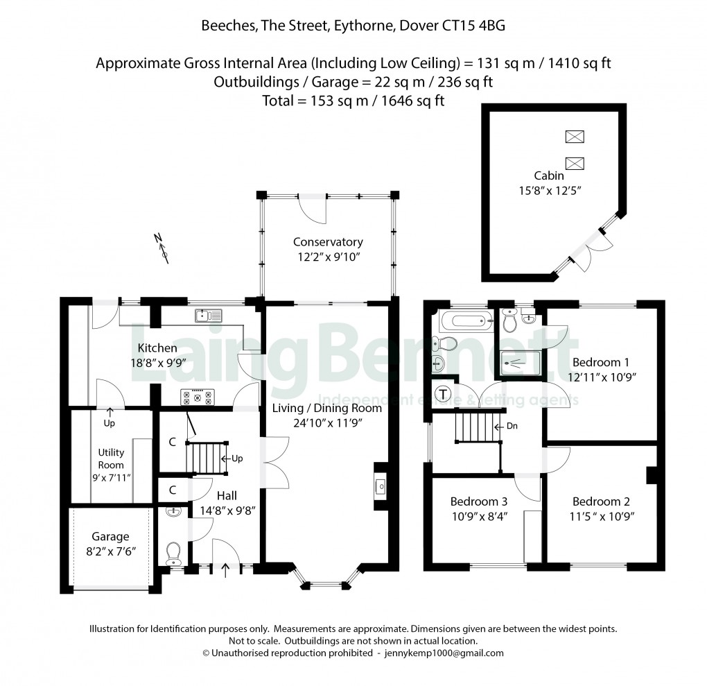 Floorplan for Eythorne, Dover, Kent