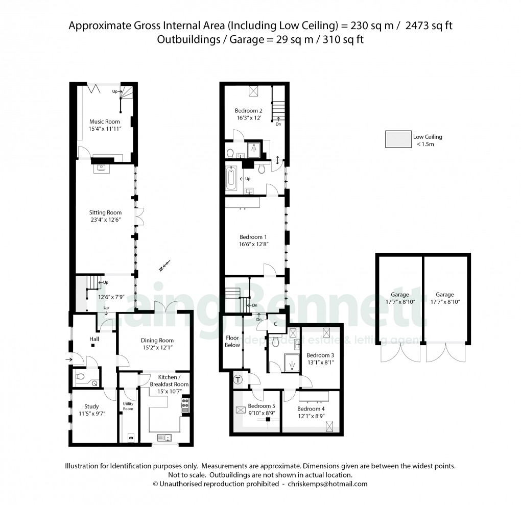 Floorplan for East Brabourne, Ashford, Kent