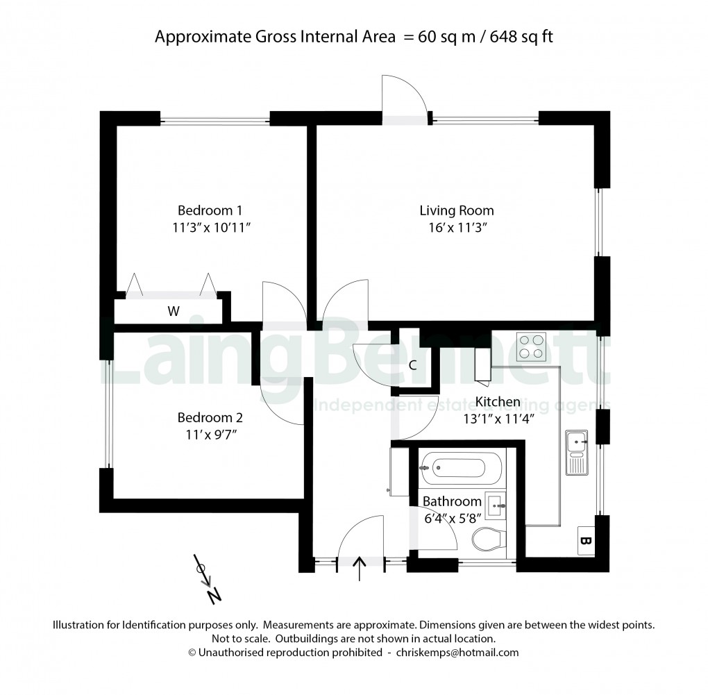 Floorplan for Cannongate Road, Hythe, Kent