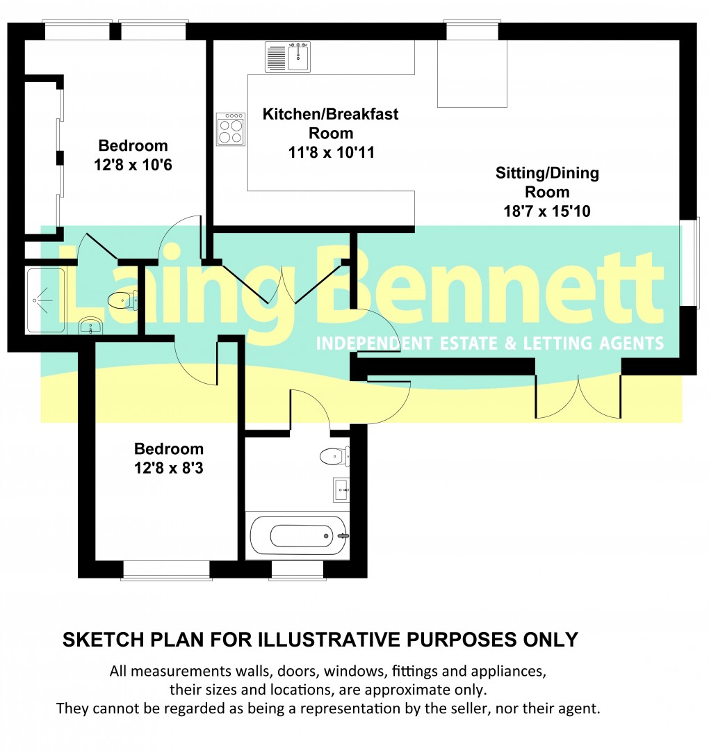 Floorplan for Sandgate, Folkestone, Kent