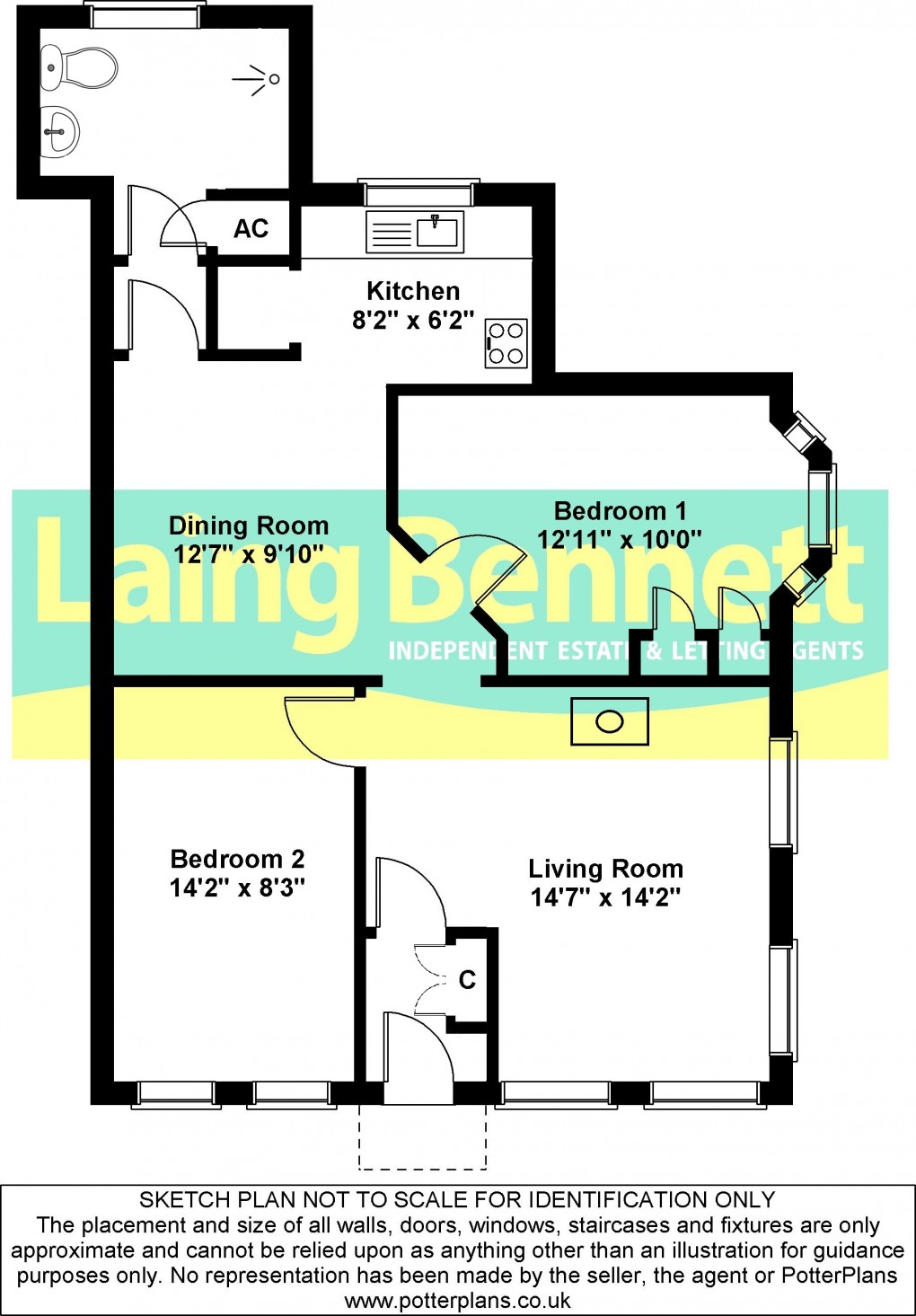 Floorplan for Stelling Minnis, Canterbury, Kent